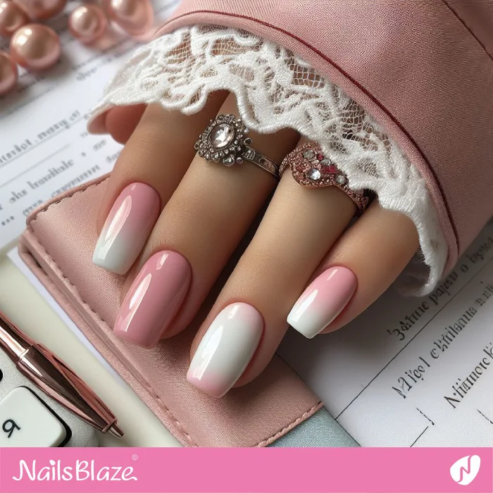 Chic and Simple Baby Boomer Nails | Classy Nails - NB4208